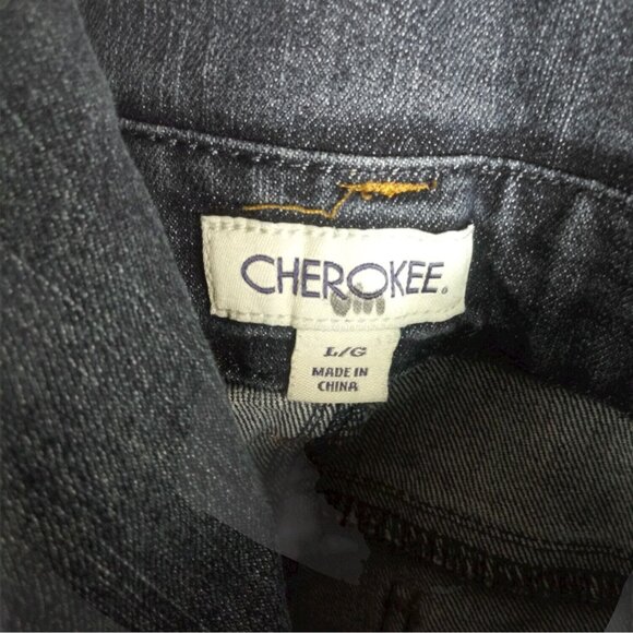 Cherokee Girls Denim Bib Overalls Large - Picture 4 of 9